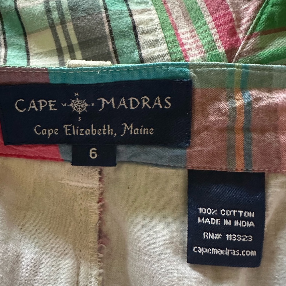 Colorful Madras Shorts - Picture 3 of 3